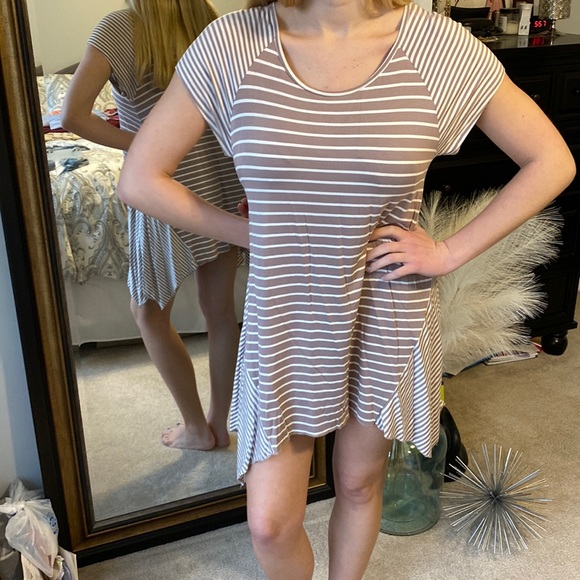 Soft Striped Knit Dress or Coverup - Picture 1 of 10